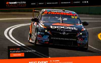 Boost Mobile Racing Website