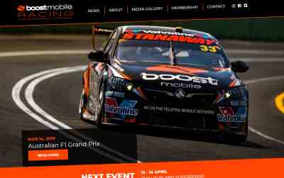 Boost Mobile Racing Website